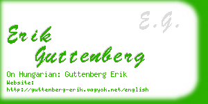 erik guttenberg business card